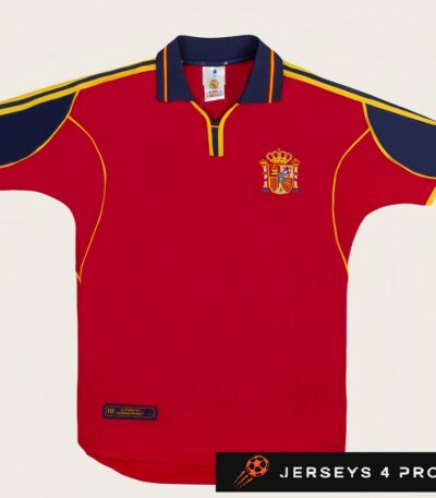 2000 Spain Home Retro Football Jersey