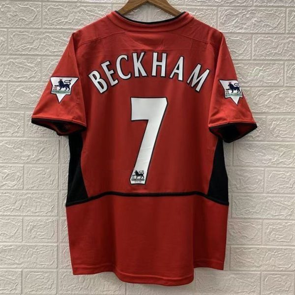 2001–2004 Manchester United Home Beckham Retro Football Jersey