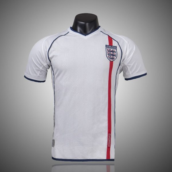 2002 England Home Retro Football Jersey