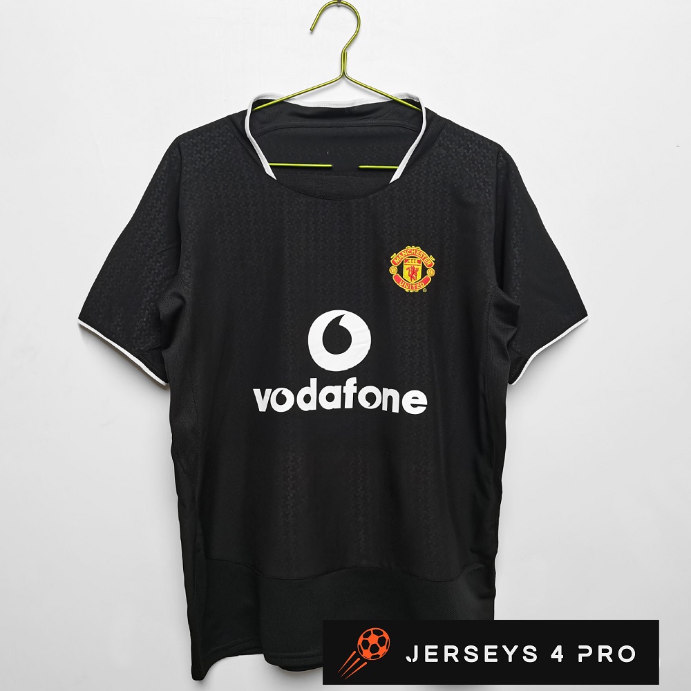 2003–2004 Manchester United Away Retro Football Jersey