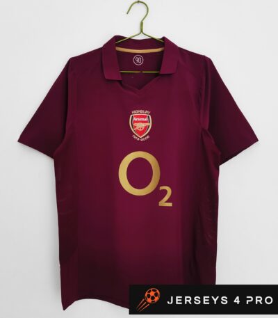 2005–2006 Arsenal Home Retro Football Jersey