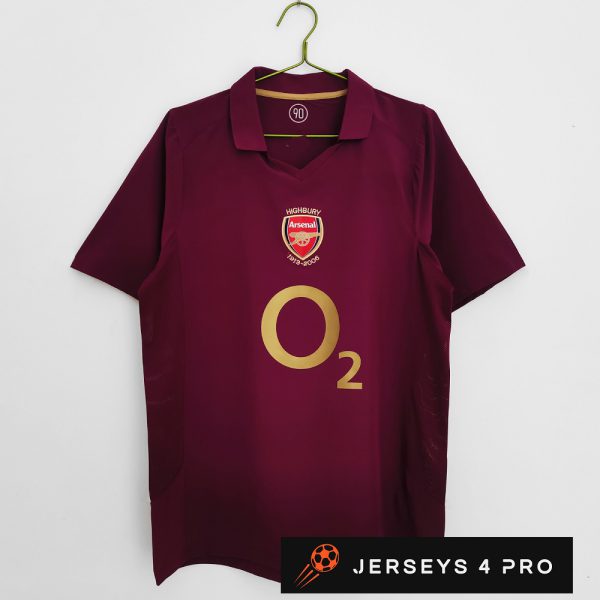 2005–2006 Arsenal Home Retro Football Jersey