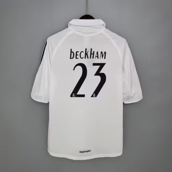 2005–2006 Real Madrid Home No. 23 Beckham Retro Football Jersey