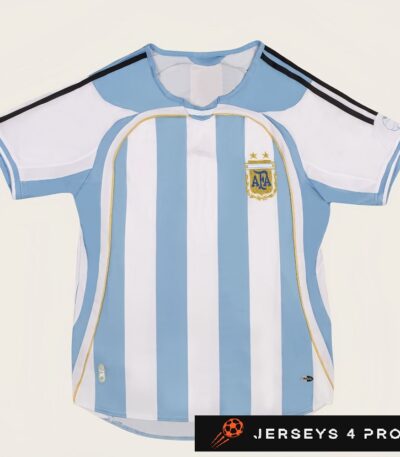 2006 Argentina Home Retro Football Jersey