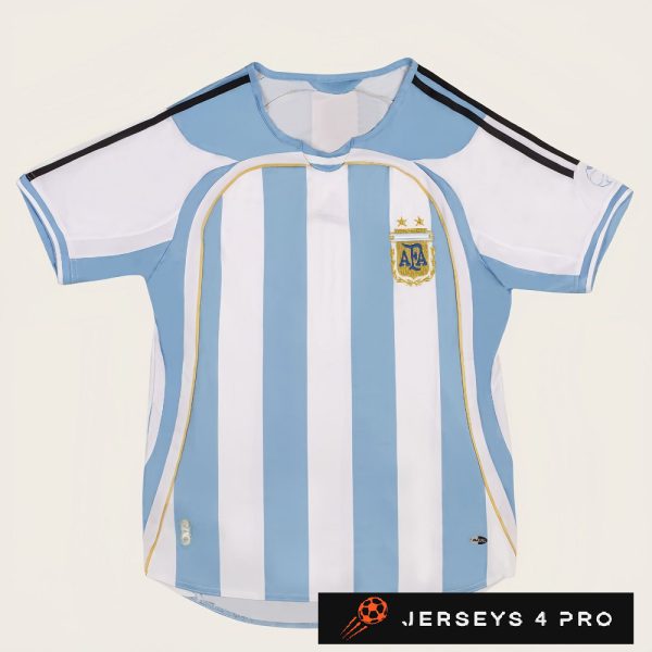 2006 Argentina Home Retro Football Jersey