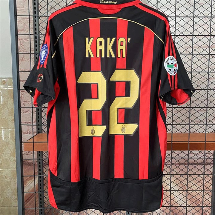 2006–2007-ac-milan-home-no22-kaka-retro-football-jersey 2006–2007 Ac Milan Home No.22 Kaka Retro Football Jersey