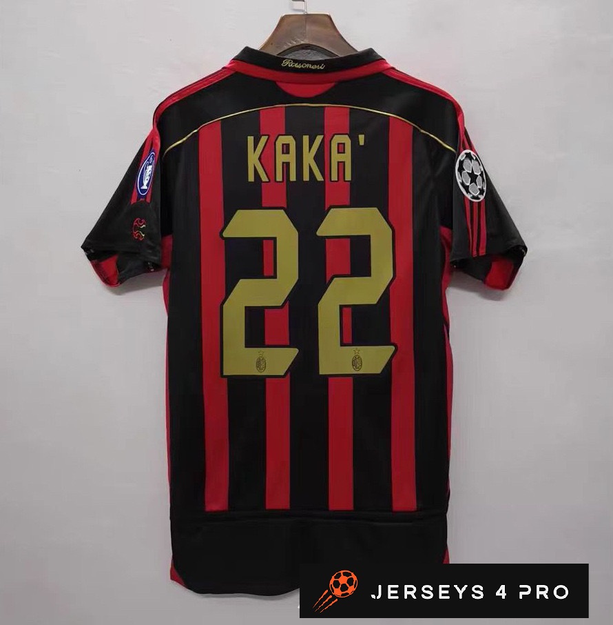 2006–2007 Ac Milan Home No.22 Kaka Retro Football Jersey