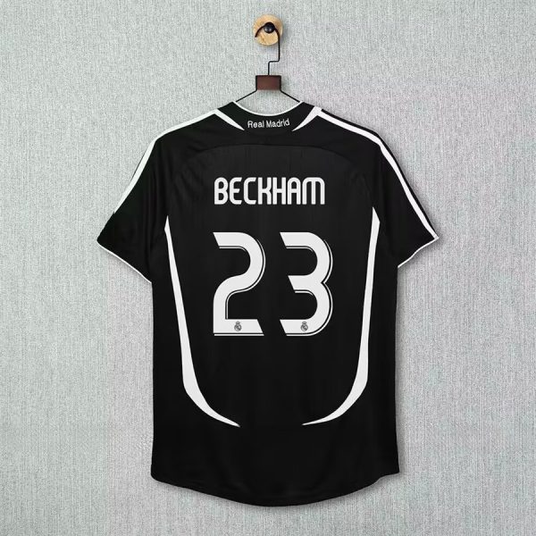 2006–2007 Real Madrid Away No. 23 Beckham Retro Football Jersey