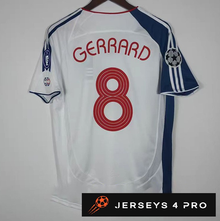 2006–2008 Liverpool Away No.8 Gerrard Retro Football Jersey