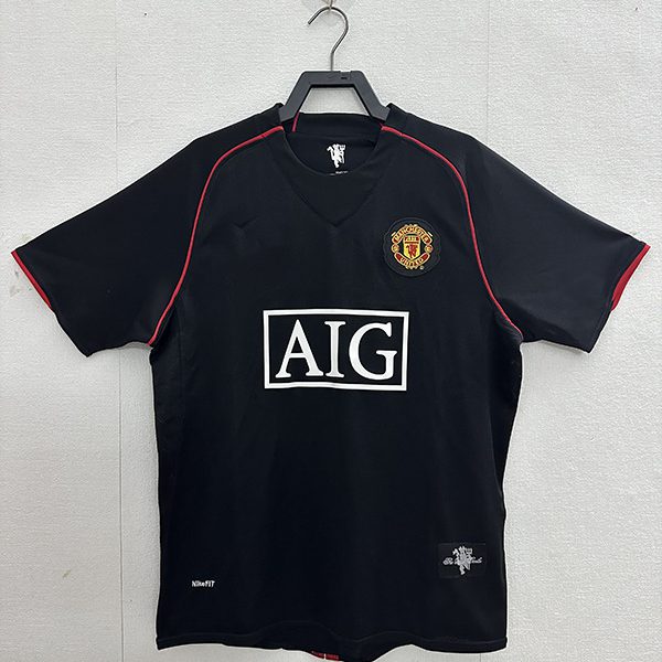 2007–2008 Manchester United Away Retro Football Jersey