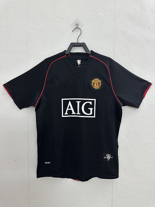 2007–2008 Manchester United Away Retro Football Jersey