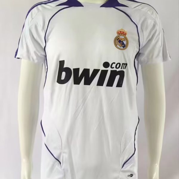 2007–2008 Real Madrid Home Retro Football Jersey
