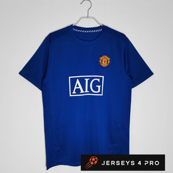 2008–2009 Manchester United Second Away Retro Football Jersey