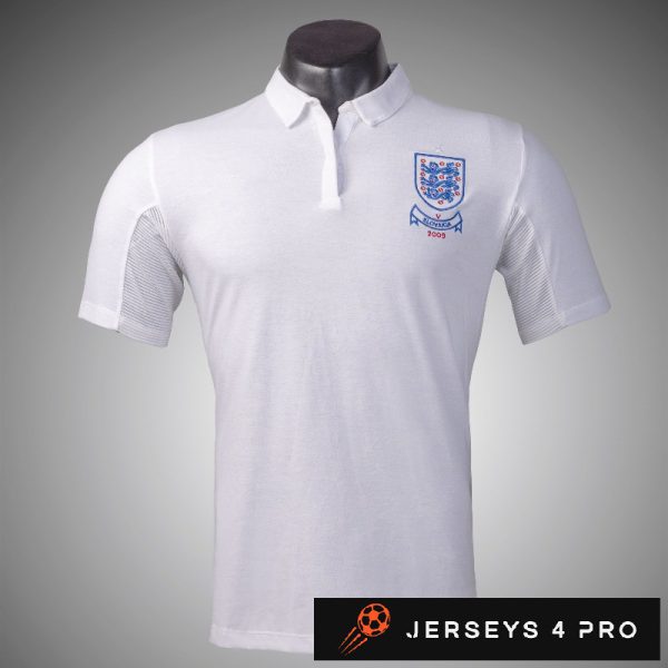 2010 England Home Retro Football Jersey