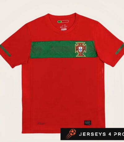 2010 Portugal Home Retro Football Jersey