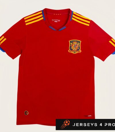 2010 Spain Home Retro Football Jersey