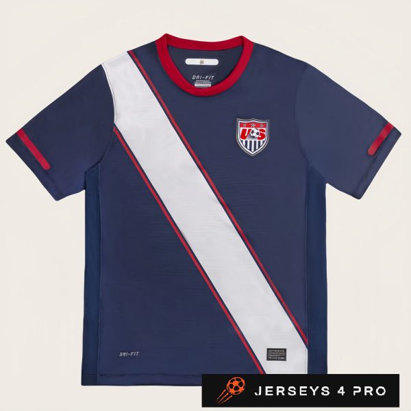 2010 United States Away Retro Football Jersey