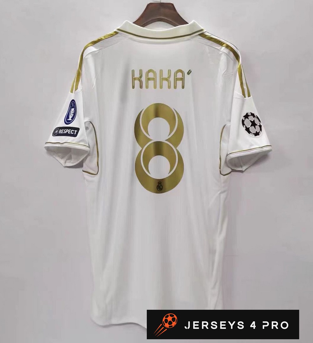 2011–2012-real-madrid-home-no8-kaka-retro-football-jersey 2011–2012 Real Madrid Home No.8 Kaka Retro Football Jersey