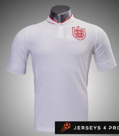 2012 England Home Retro Football Jersey