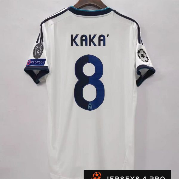 2012–2013 Real Madrid Home No.8 Kaka Retro Football Jersey