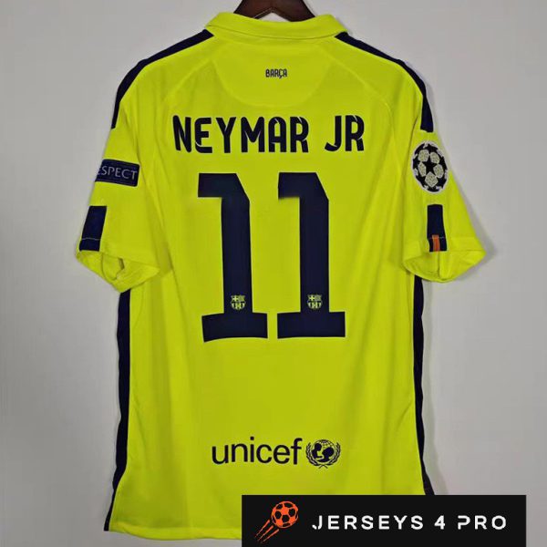 2014–2015 Barcelona Away No.11 Neymar Retro Football Jersey