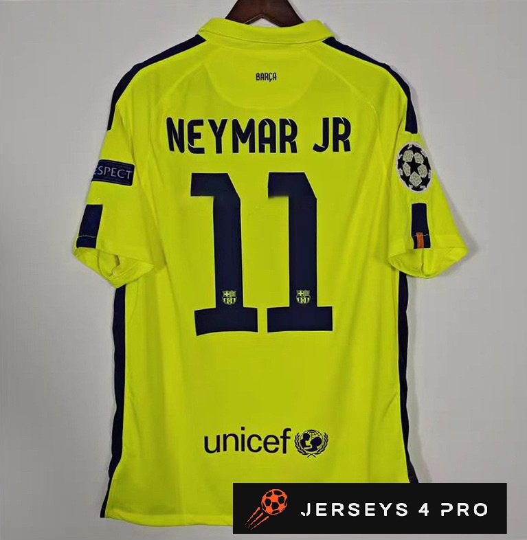 2014–2015 Barcelona Away No.11 Neymar Retro Football Jersey