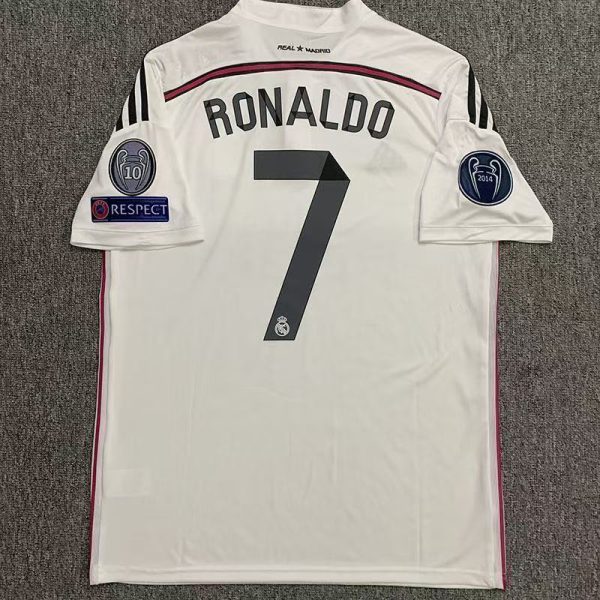 2014–2015 Real Madrid Home No.7 Ronaldo Retro Football Jersey