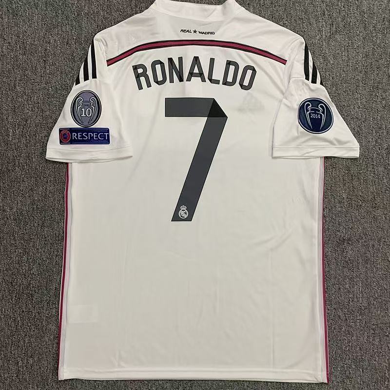 2014–2015 Real Madrid Home No.7 Ronaldo Retro Football Jersey