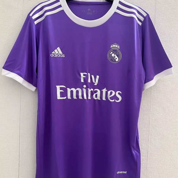 2016–2017 Real Madrid Away Retro Football Jersey