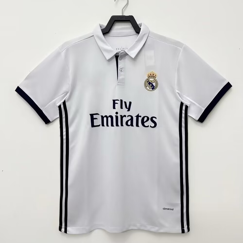 2016–2017 Real Madrid Home Retro Football Jersey