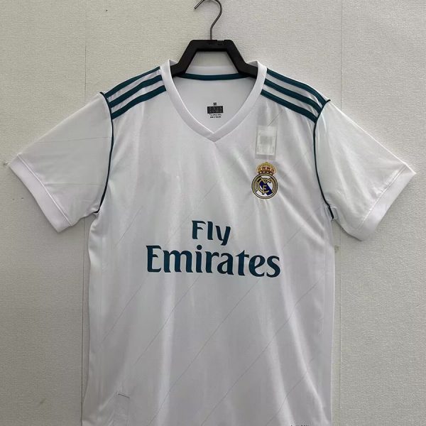 2017–2018 Real Madrid Home Retro Football Jersey