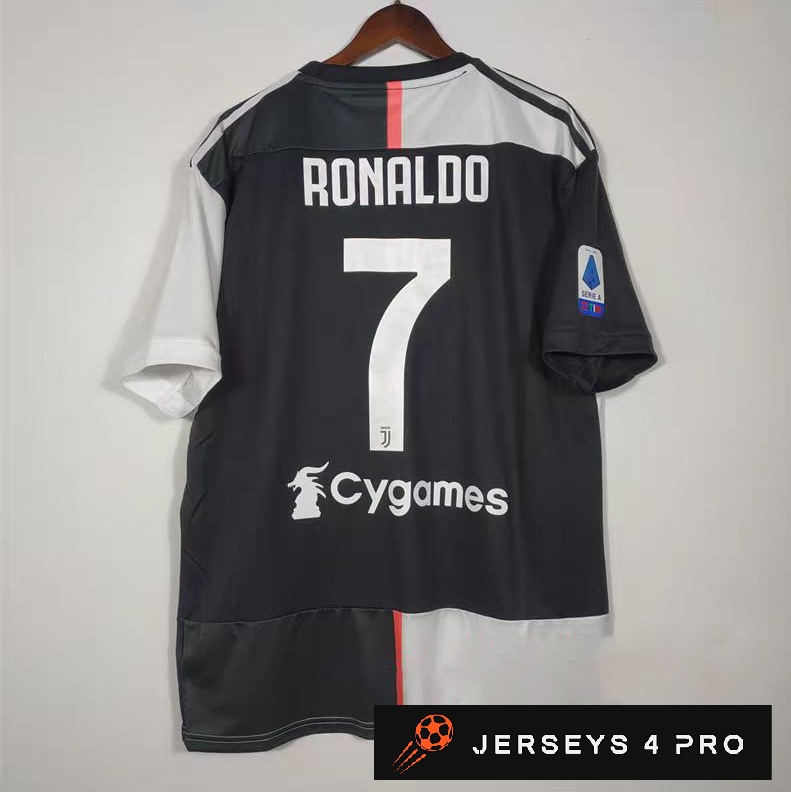 2019–2020 Juventus Home No.7 Ronaldo Retro Football Jersey