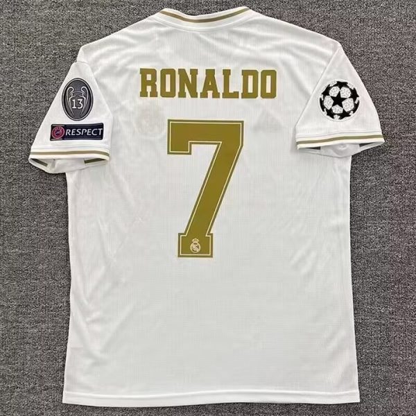 2019–2020 Real Madrid Home No.7 Ronaldo Retro Football Jersey