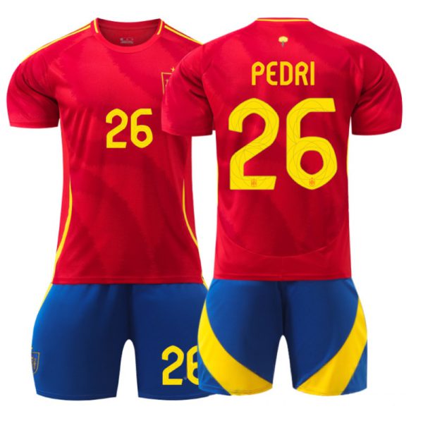 2024 Spain Home Football Kit No. 26 Pedri
