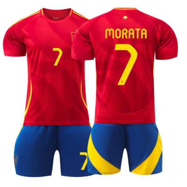 2024 Spain Home Football Kit No. 7 Morata