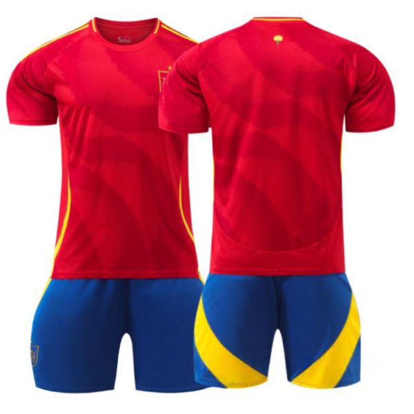 2024 Spain Home Football Kit Without Number
