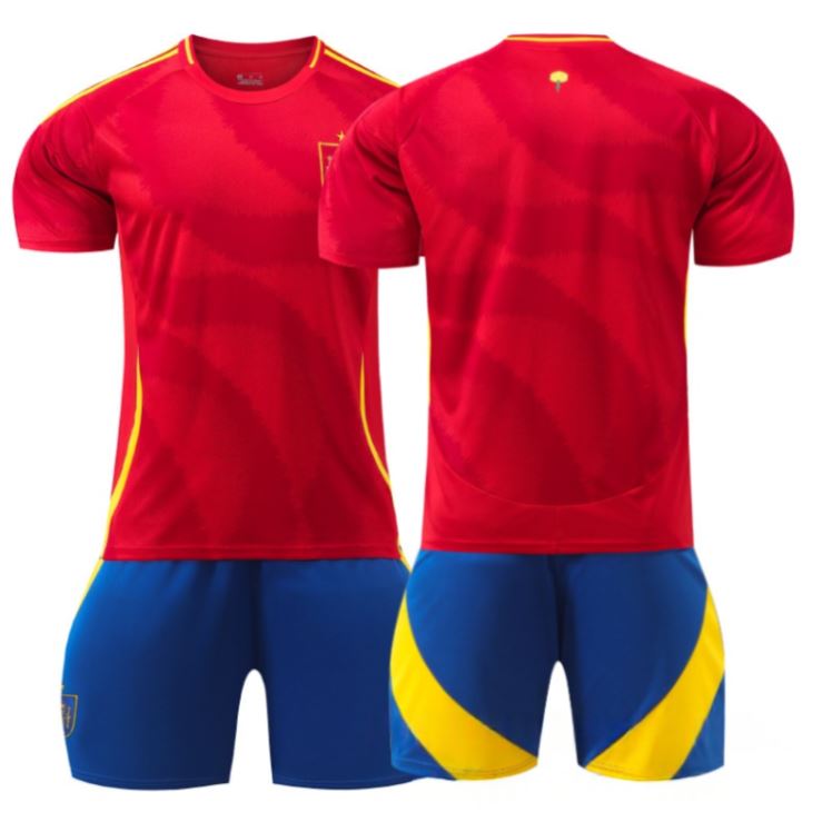 2024 Spain Home Football Kit Without Number