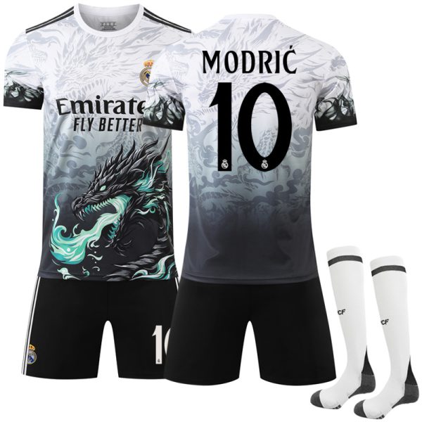 2024–2025 Real Madrid Blue Dragon Special Edition No.10 Modrić Football Kit With Socks