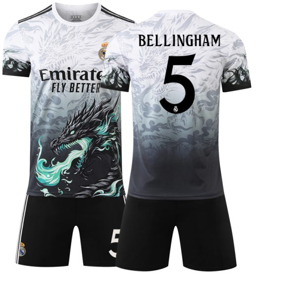 2024–2025 Real Madrid Blue Dragon Special Edition No.5 Bellingham Football Kit