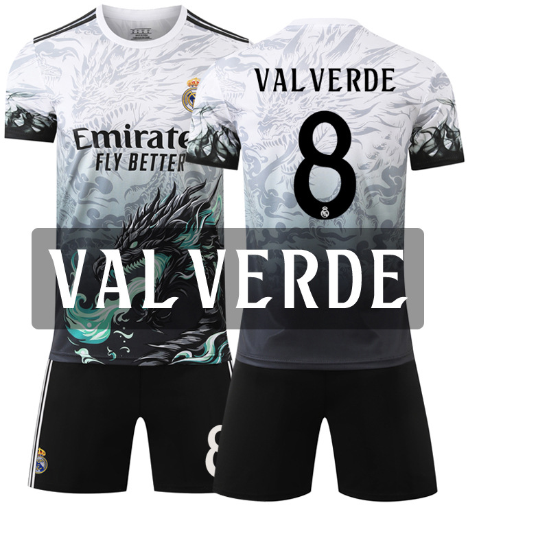 2024–2025 Real Madrid Blue Dragon Special Edition No.8 Valverde Football Kit