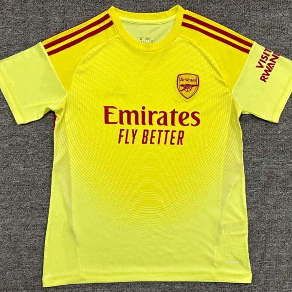 2025–2026 Arsenal Yellow Goalkeeper Football Jersey