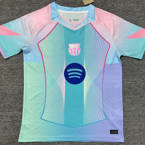 2025–2026 Barcelona Blue And Pink Special Edition Football Jersey