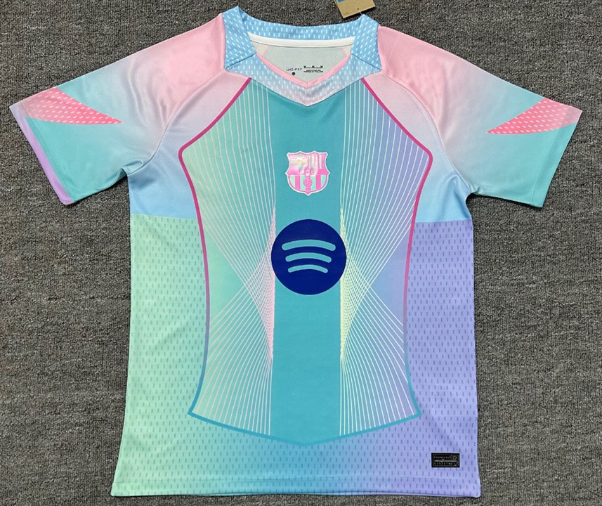 2025–2026 Barcelona Blue And Pink Special Edition Football Jersey