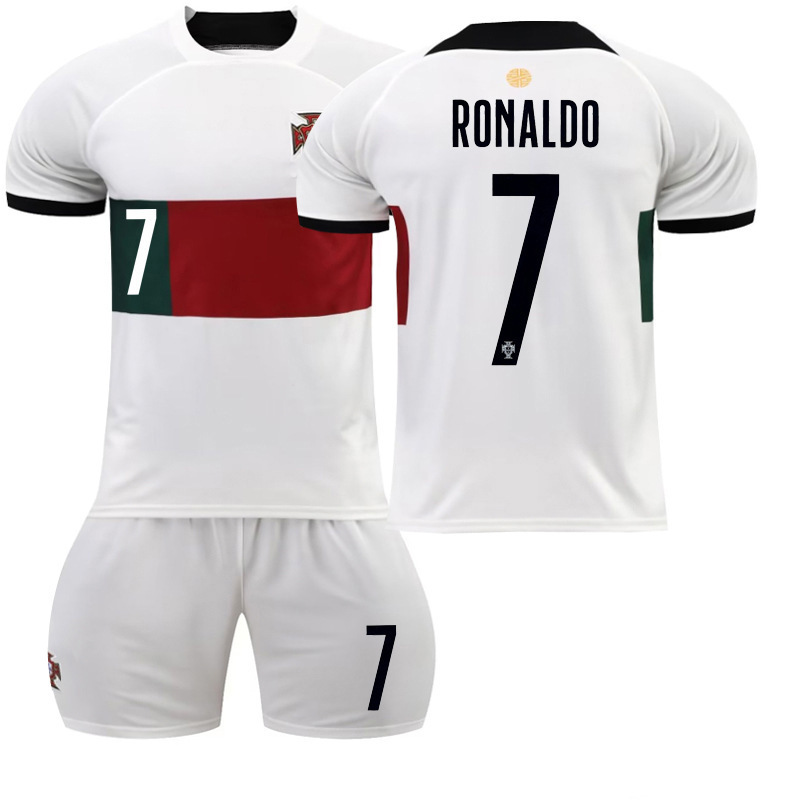 22-23 Portugal Away Football Kit No. 7 Ronaldo