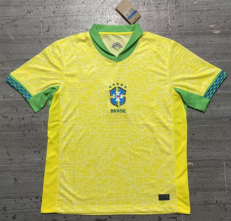 24-25 Brazil Home Football Jersey