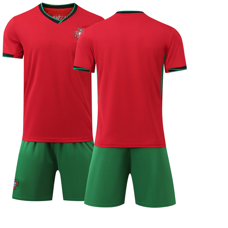 24-25 Portugal Home Football Kit Without Number