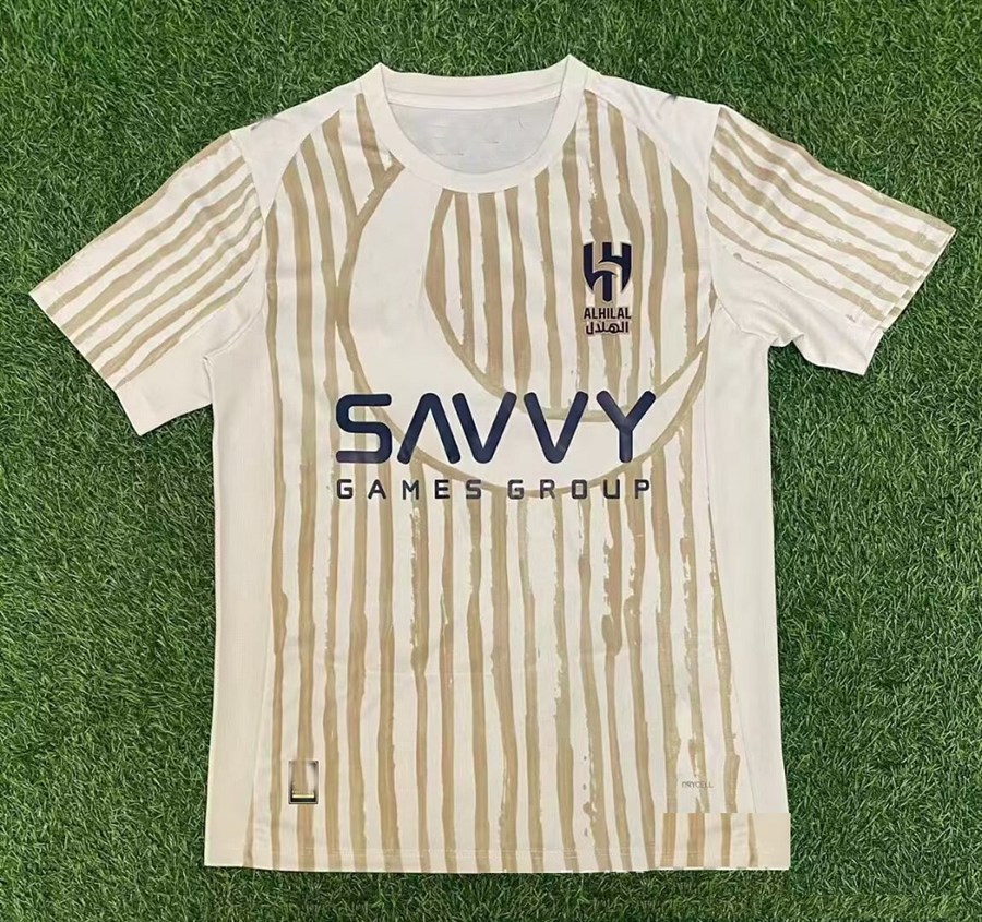 25-26 Al Hilal Crescent Away Beige Football Jersey