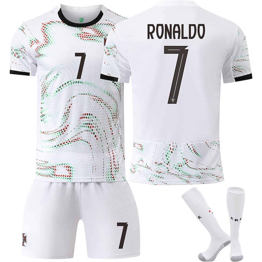 25-26 Portugal Away Football Kit No. 7 Ronaldo With Socks