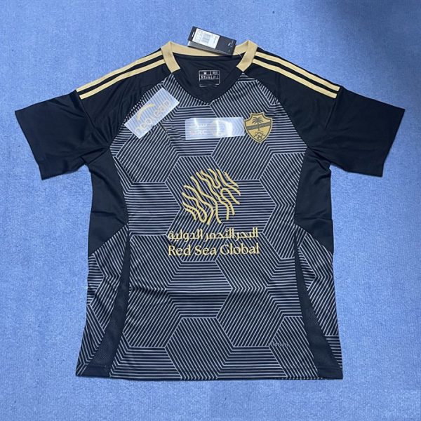 25 Saudi Arabia Jeddah National Black Football Jersey