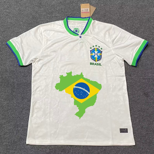 Brazil Away Football Jersey 2022 Map Edition